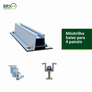 Kit Minitrilho Baixo para 4 painéis