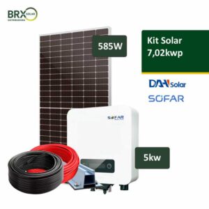 Kit solar gerador 7_02kwp