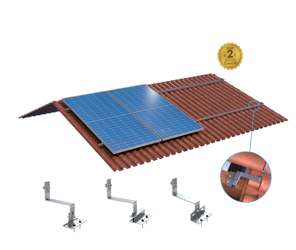 KIT DE ESTRUTURA TELHADO CERÂMICO POLIMAX